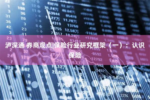 泸深通 券商观点|保险行业研究框架（一）：认识保险